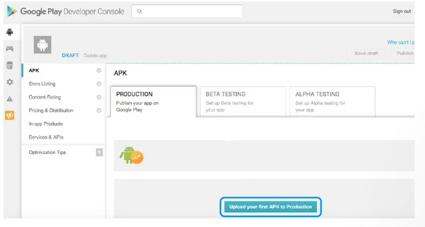 Application Bundle Uploading Dashboard